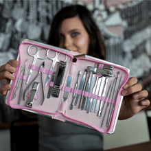 Load image into Gallery viewer, 26 Piece Nail Kit in Foldable Zip Case