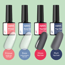 Load image into Gallery viewer, Gel Polish Set 6 Colours with 3 Piece Essential Set and 168W Lamp
