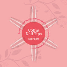 Load image into Gallery viewer, 500pc Nail Tips and DIY Nail Gel Kit With 3W UV Lamp